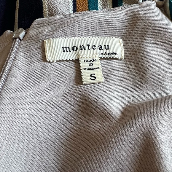 Monteau Small Stripe Tank Romper Jumper Ankle Length Cropped - Picture 6 of 8